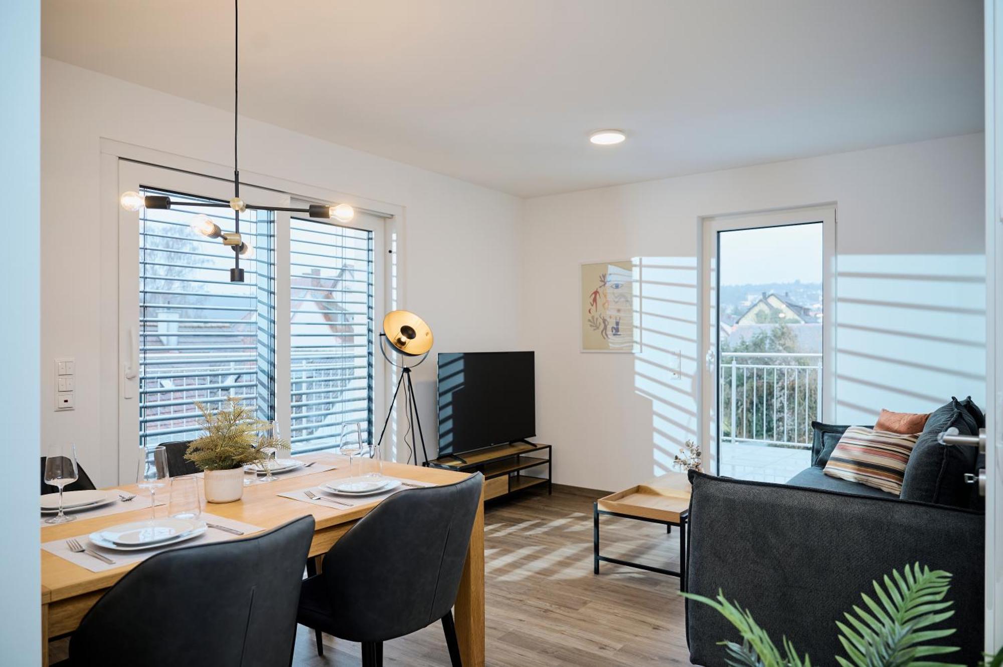 Moderne Apartments Mit Highspeed-Wlan Und Gratis-Tiefgarage Ihr Perfekter Rueckzugsort Nahe Dem Zentrum Und Der Therme I Barrierearm Bad Kissingen Exterior foto