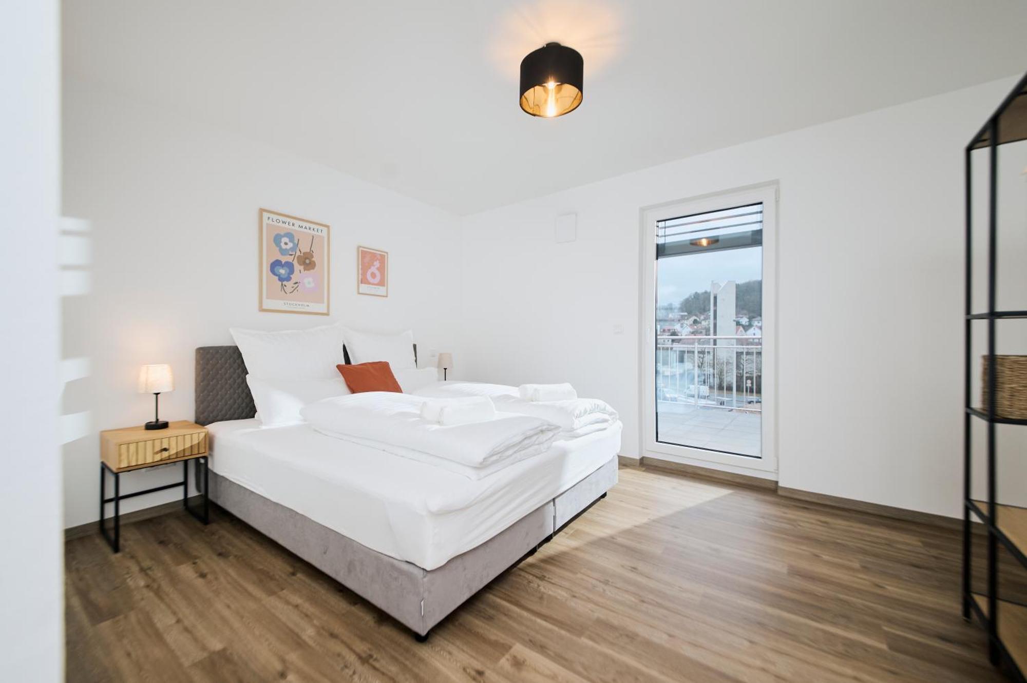 Moderne Apartments Mit Highspeed-Wlan Und Gratis-Tiefgarage Ihr Perfekter Rueckzugsort Nahe Dem Zentrum Und Der Therme I Barrierearm Bad Kissingen Exterior foto